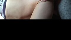 Mature woman impaling herself