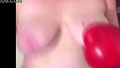 i'm roxie, chubby milf giving handjob while bouncing big natural tits in workout