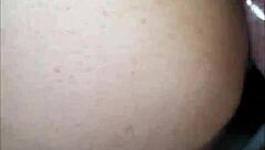 Eater destroys cuckold's wife's tight pussy with cumshot.