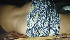 Wife in period rests while cuckold hubby films her sleeping form!