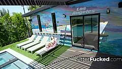 i caught the babysitter breaking into the house unexpectedly.