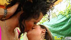 Petite European Babes Get Facial After Deepthroat and Hardcore Pussy Pounding in Tamed Teen Action.