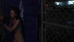 Sex Contest Turns Rough with Outdoor Public Domination 😈