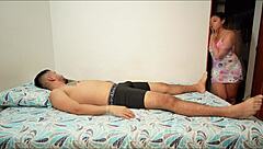 Horny Latina Petite Babe Rides Cock for Creampie in Homemade Video