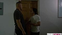 Small Gift For Stepdad From Little 18+ Teen 18+ Deepthroat And Fucking!