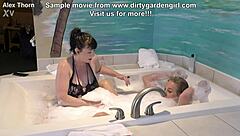i love when kristall cox does rimming and prolapse fun in the bath tube with transsexual insertion