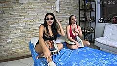 First Time Brazilian Beauty Explores Lingerie in Steamy Casting Session