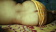 Wife in period rests while cuckold hubby films her sleeping form!