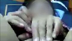 Beautiful Filipina girl has sensual video call sex in dorm