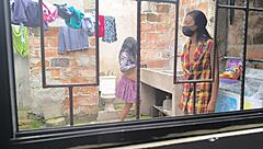 Latina housewives turn up the heat with steamy homemade porn after finishing their laundry chores