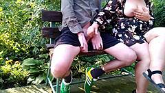 Look at my horny mother-in-law's big natural tits bouncing wildly