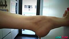 Hey, I'm fucking his woman hard with licking her wet squirting pussy, riding cowgirl, and then her husband catches us in the act