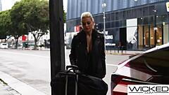 beautiful blondes emma hix and blake blossom enjoy a hard threesome with deepthroat and handjob