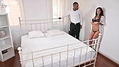 Adventurous babe monika fox bends over for dp pounding with big black cock in kitchen quickie?