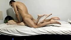 Petite white-skinned girl bends over for hardcore doggystyle fucking after class.