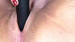 Bbw Grace with fat pussy goes for a quick dildo fuck at home office!
