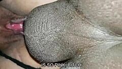 hey, why are you letting that big black cock pound your wife doggystyle while you film her moaning in this interracial homemade threesome cheating orgasm?