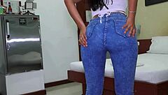 morena latina college babe with big ass rides monster cock hard! tight pussy action!