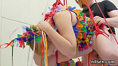 in the brutal asylum, slutty sweetie endures painful butthole treatment with fisting and deepthroat