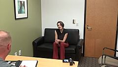 Zelda steps into the casting room for an intimate POV interview on the sofa. She opens up about her experiences before things turn rough.