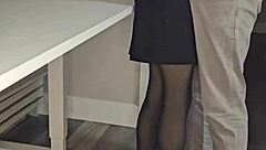 A young brunette poetess in a sexy dress reads her emotional verses while moaning softly