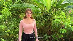 Cheating Babe Rides Monster Cock Roughly In Outdoor Quickie