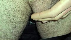 sticky slidy precum leads to european amateur close up cum