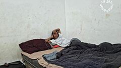 subtle morning coffee turns into voyeur peek at latina amateur pussy play