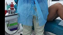 My dentist appointment ends with his huge cock deep in my mouth