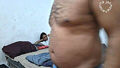 subtle morning coffee turns into voyeur peek at latina amateur pussy play