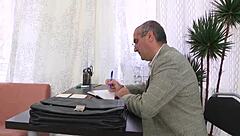 I Feel Thrilled As Older Teacher Tames Young Babe's Hairy Pussy