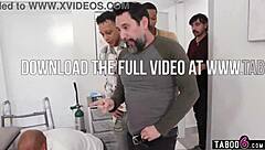 horny milf nurse takes extreme double penetration gangbang with big black cocks at hospital