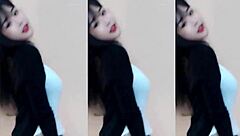 Chinese Girl Dances Super Fast In Hot Outfit.