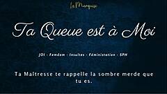 your cock belongs to me now with french femdom joi and dirty euro talk