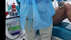 My dentist appointment ends with his huge cock deep in my mouth