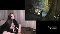 Naked tattooed bbw with glasses and piercings plays through last of us 2 fully nude