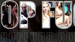 big tits teen thief gets fucked hard in front of shocked stepmom at shop 😱