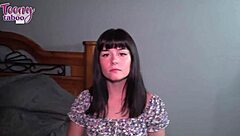 Seth fucks petite babysitter Nova Vixen in missionary and doggystyle before creampie in her wet swollen pussy