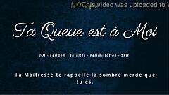 your cock belongs to me now with french femdom joi and dirty euro talk