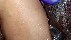 Whoa, check out this double penetration action leading to a massive squirt explosion