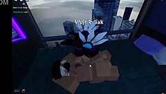 Horny Roblox boy dives into intense anal missionary with busty figure