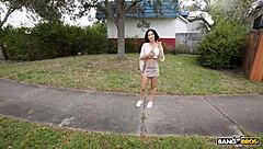 Smoking Hot Brunette Lina Love Rides Huge Cock on Wild Bang Bus Adventure