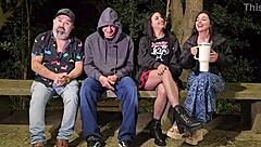 peruvian latina hotwife enjoys dogging with brazilian amateur in public outdoor bent over action