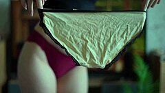 Trying on panties and peeing a lot standing up with my sexy brunette babe vibe 😘💦