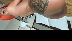 sexy ebony steppa laflare moans loud fucked hard doggy style