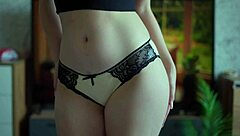 Trying on panties and peeing a lot standing up with my sexy brunette babe vibe 😘💦