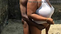 Big tits neighbor surprises with wild outdoor hardcore pounding