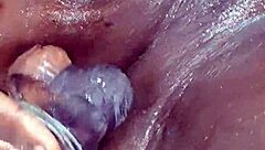 Whoa, check out this double penetration action leading to a massive squirt explosion