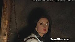 why not gag and tie up this lesbian slave while i whip her as dominant madame?