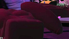 Dami Dancing Wildly In The Night Club! Jerking Off To Monster Big Black Cock Masturbation Fantasy!